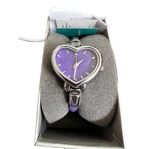 Vintage PURPLE‎ Heart Watch Bracelet Magnet Closer NEW - WORKS